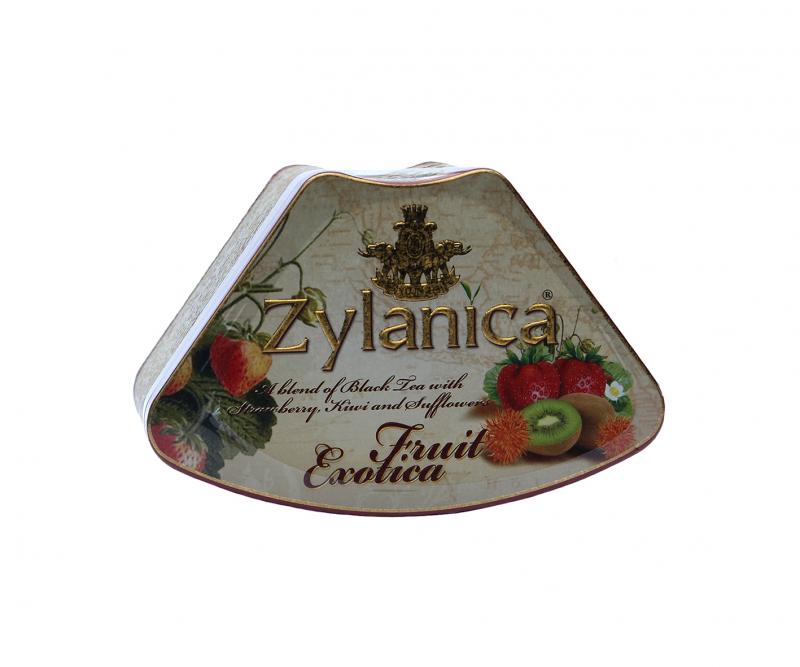 Чай чорний з полуницею та ківі Zylanica Фруктова екзотика Полуниця 100 г  (899)