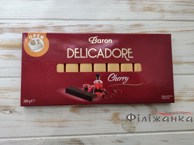 Шоколад DELICADORE Baron Вишня 200г (52232)