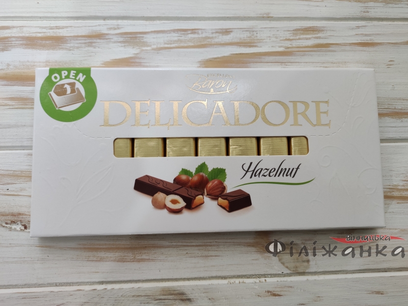 Шоколад DELICADORE Baron Лісовий горіх 200г (52229)