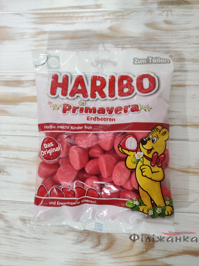 Желейні цукерки Haribo Primavera Erdbeeren 175г (57306)