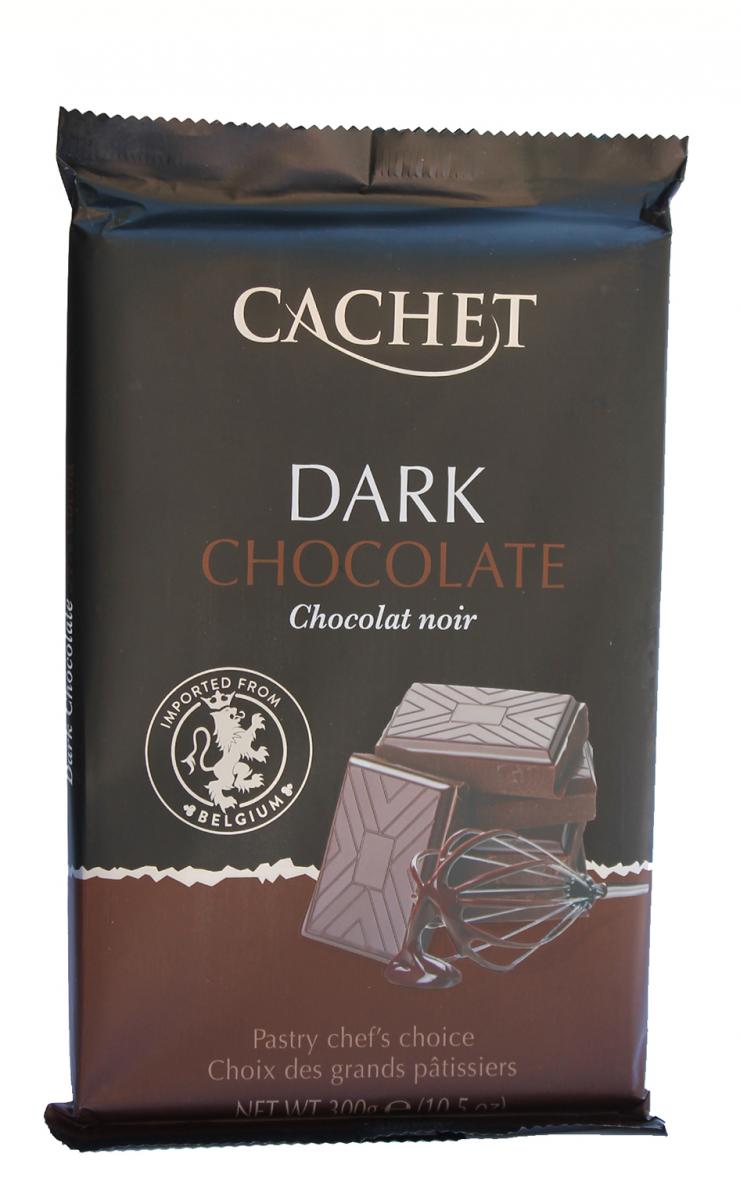 Шоколад Cachet DARK Чорний 54% 300 г (52584)