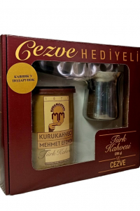 Набор Kurukahveci Кофе Mehmet Efendi Турецкое 100% Арабика 250 г и турка 250 мл (56126)