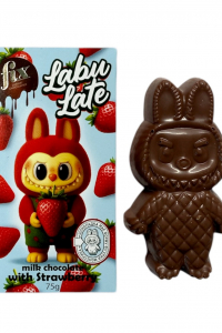 Дубайский шоколад Labubu Late с клубникой в ​​форме лабубу 75 г (61014)