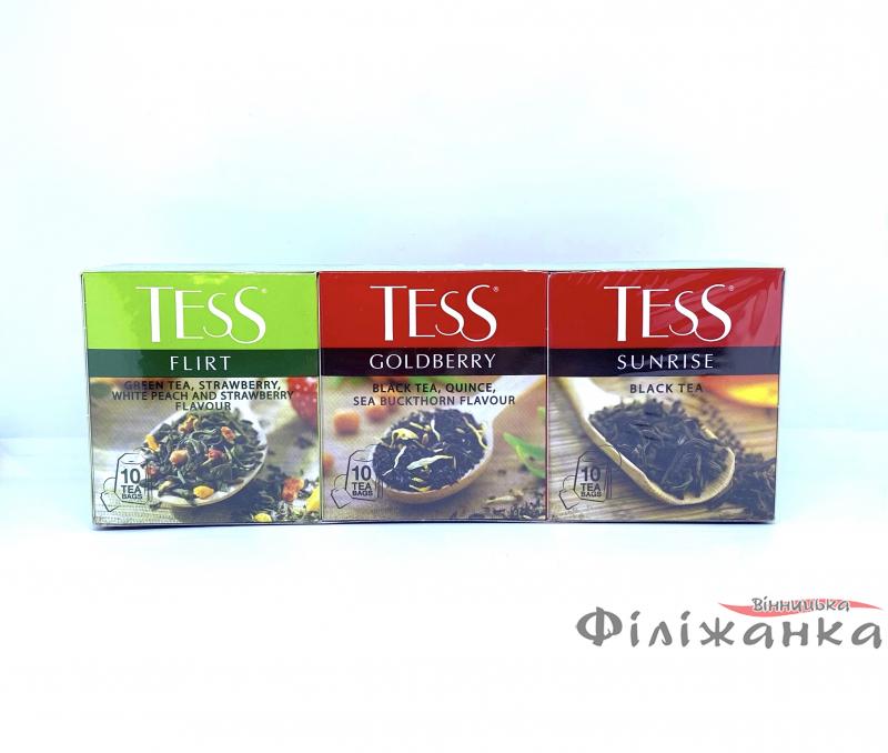 Чай Tess 3 смаки асорті в пакетиках 30 шт х 1,5 г (732)