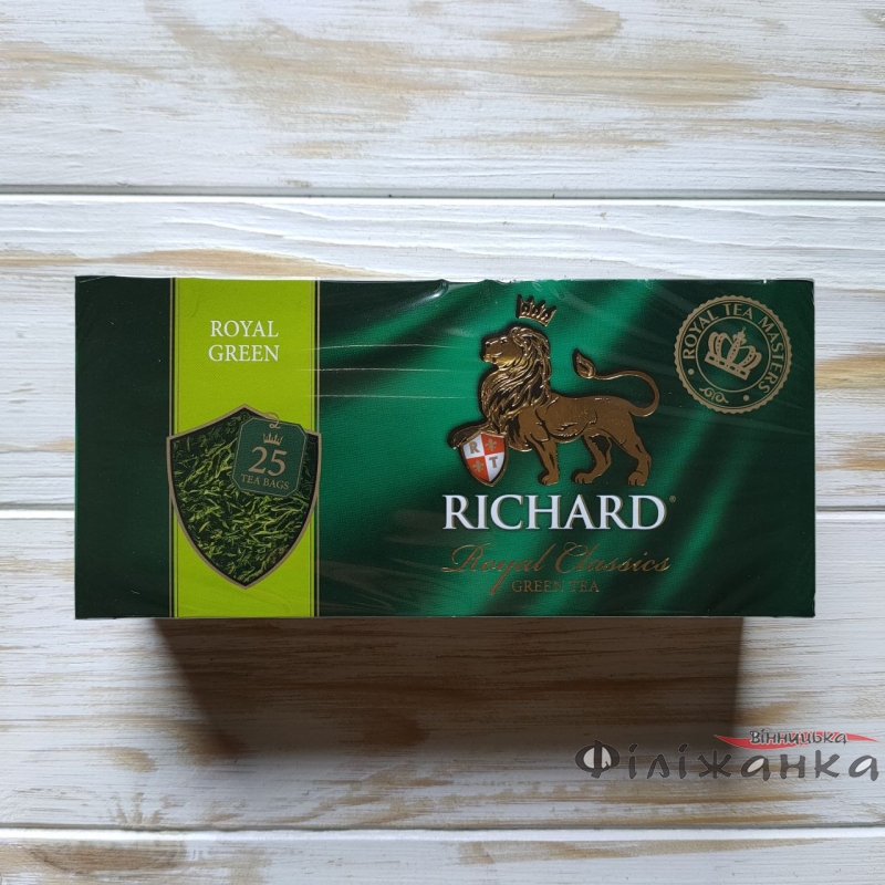 Чай Richard Royal Green китайский зеленый байховый 25 шт х 2 г (57158)
