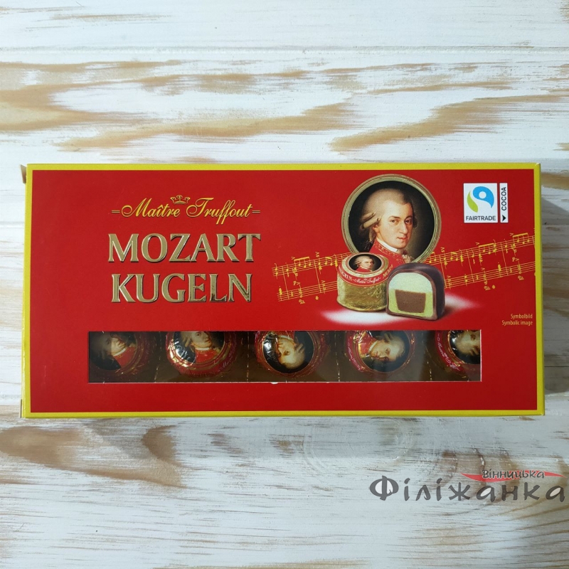 Шоколадные конфеты с марципаном Maitre Truffout Mozart Kugeln 200 г (57357)