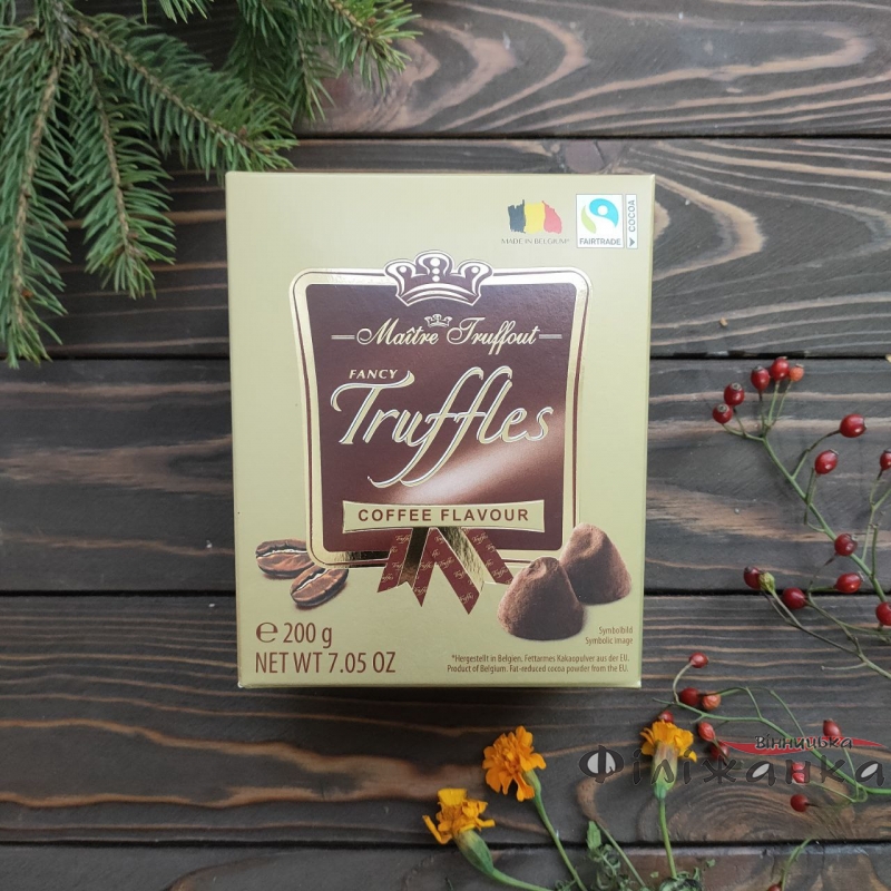 Шоколадний трюфель з ароматом кави Maitre Truffout Truffles Coffee Flavour 200 г (57417)