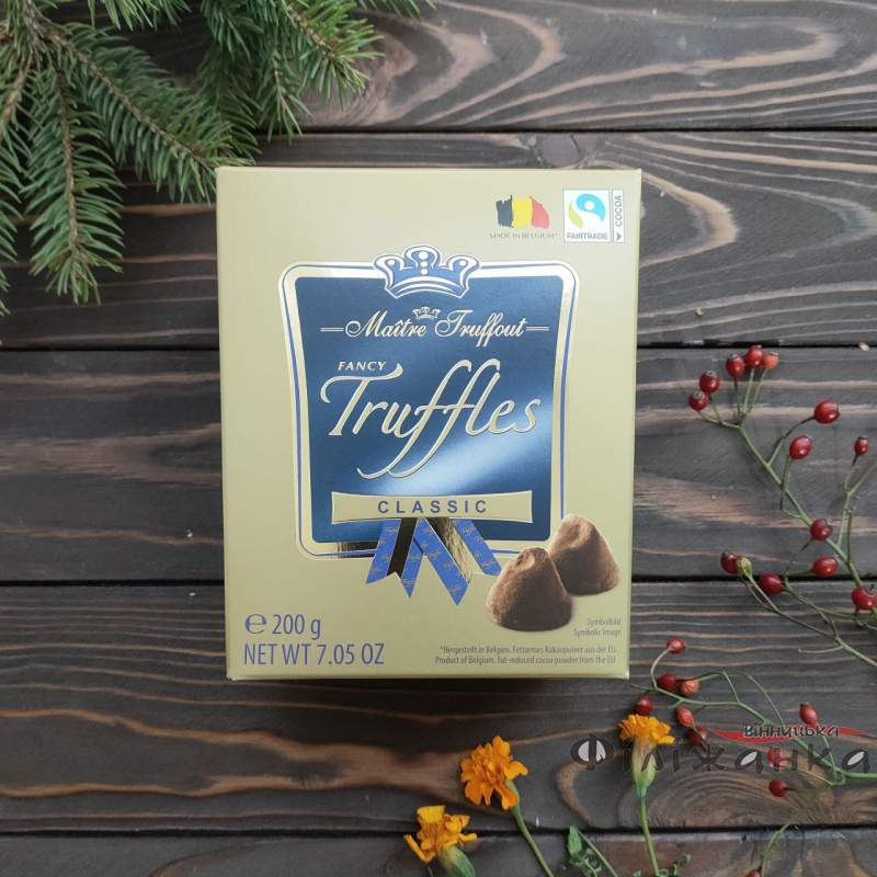 Шоколадный трюфель классический Maitre Truffout Truffles Classic Flavour 200 г (57416)