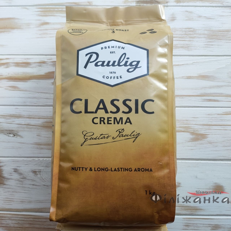 Кофе Paulig Classic Crema зерно 1 кг (57430)