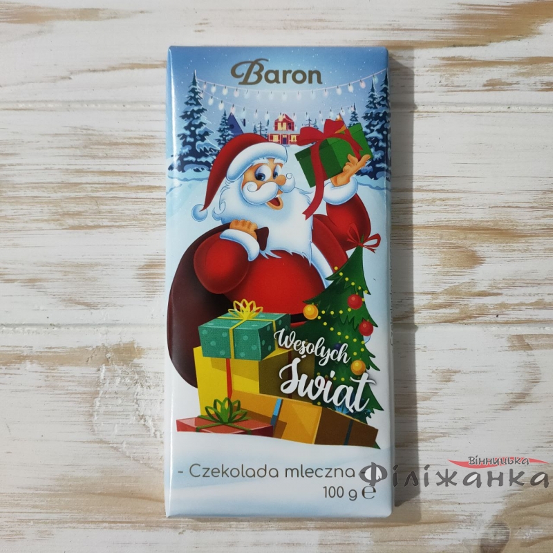 Шоколад молочный рождественский Baron 100 г (57506)