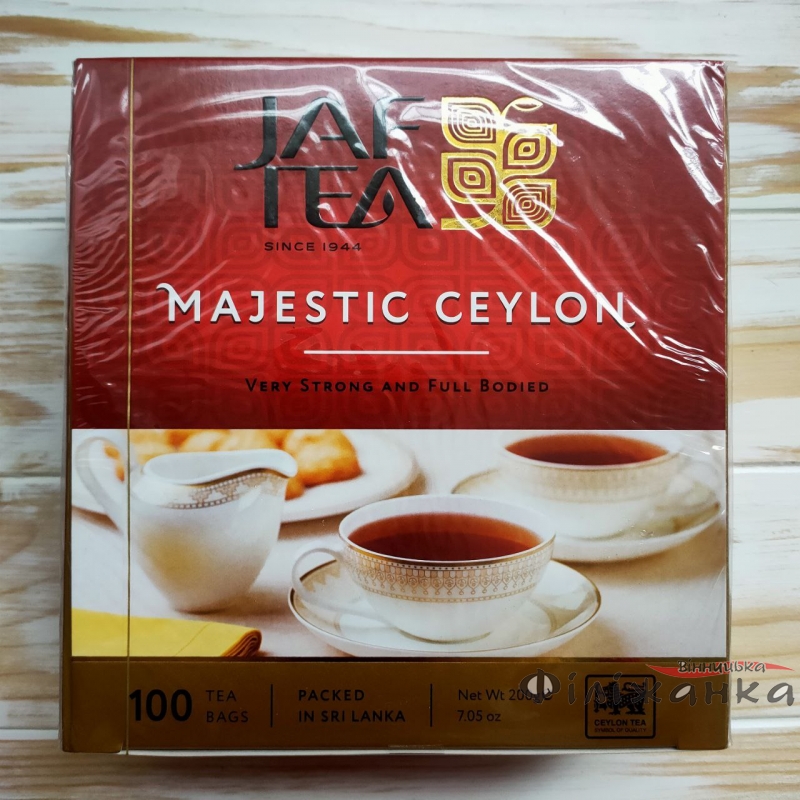 Чай Jaf Tea Majestic Ceylon чорний цейлонський 100 ф/п (56040)