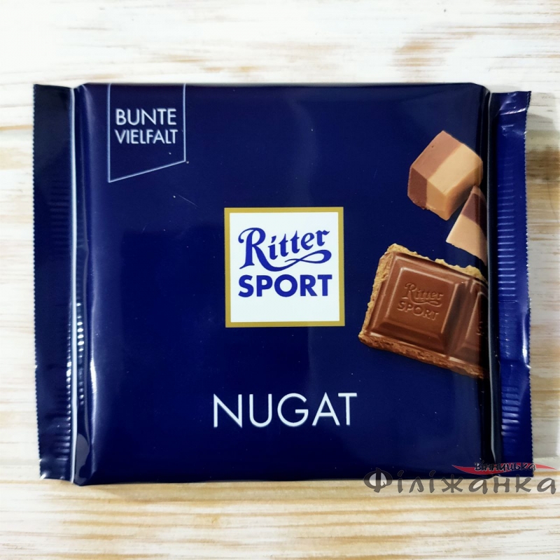Молочний шоколад з нугою Ritter Sport Nugat 100 г (57566)