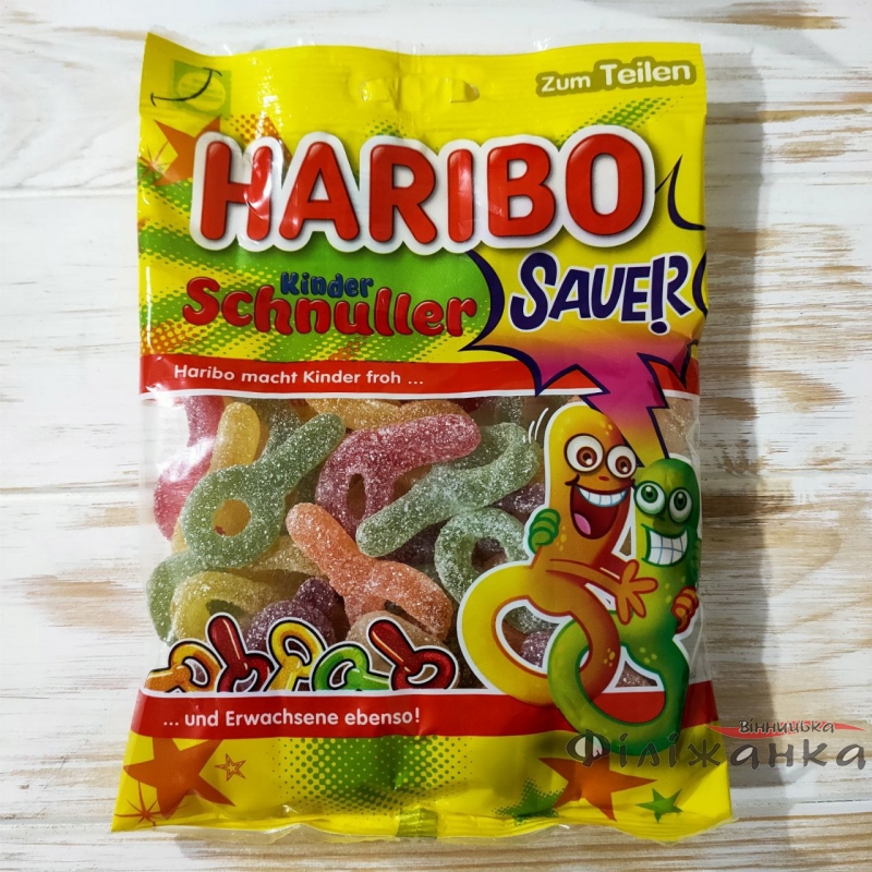 Желейные конфеты Haribo Kinder Schnuller Sauer 200 г (57573)