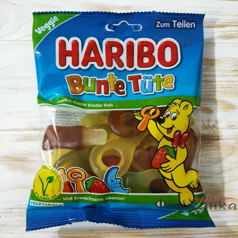 Желейні цукерки Haribo Bunte Tute 175 г (57571)