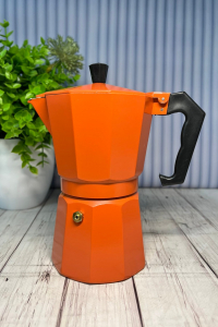 Гейзерная кофеварка Мокко оранж 300 мл 6 чашок 16350-12 (56562)