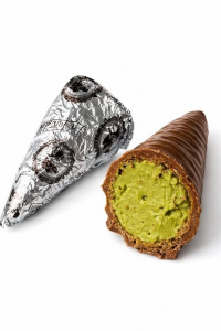 Грецькі цукерки Madame La Fontaine вафельний ріжок з фісташковою начинкою ≈ 60 г (61013)