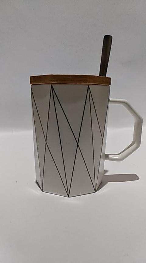 Кружка c крышкой и ложкой Great Coffee Кристалл 370 мл (53543)