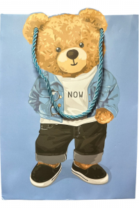 Пакет подарочный Крутой медвежонок 18*24*8,5 см в ассортименте (61136)