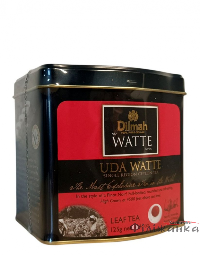 Чай Dilmah Uda Watte черный цейлонский байховый листовой в металлической банке 125 г (60516)