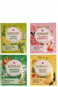 Чай Lovare Green Assorted Зеленое Ассорти в пакетиках 50 шт*1,5 г(59945)