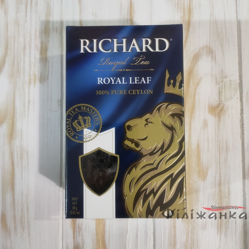 Чай Richard Royal Leaf черный цейлонский байховый  80 г (56608)