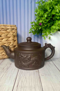 Чайник из исинской глины Тянь-лун светлый 360 мл (60581)