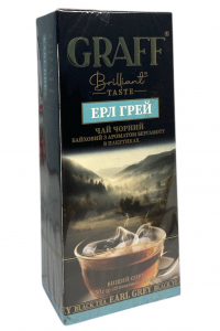 Чай Graff чорний Ерл Грей Бергамот 25 пакетиків по 2 г (60720)