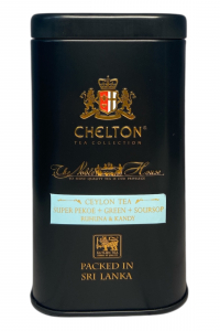 Чай Chelton Благородний Дім зелений з саусепом в металевій банці 100г (59305)