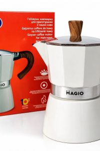 Гейзерная кофеварка Magio алюминиевая 450 мл 9 чашек, ручка с термоустойчивого пластика (58672)