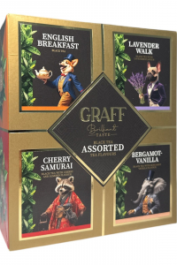 Чай Graff черный Ассорти чайных вкусов 32 пакетика по 1,5 г (61035)