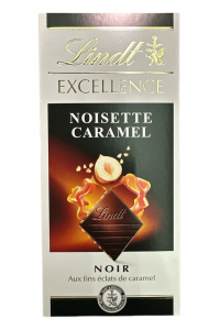 Шоколад Lindt черный с карамелью и фундуком 100г (61041)