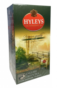 Чай Hyleys зеленый Английский 25 пакетов в фольге  (60590)
