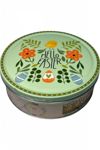 Печенье сливочное Happy Easter счастливой Пасхи от Jacobsens Bakery в жестяной банке в ассортименте 400 (61068)