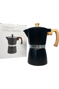 Гейзерная кофеварка Тоскана черная 300 мл 6 чашек (60985)