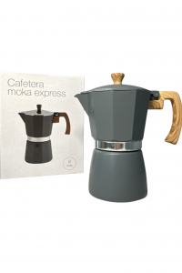 Гейзерная кофеварка Тоскана серая 300 мл 6 чашек (60984)