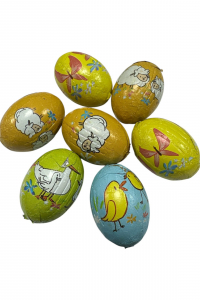 Шоколадные конфеты Only пасхальные яйца в сетке с орехово-кремовой начинкой 84г (61080)