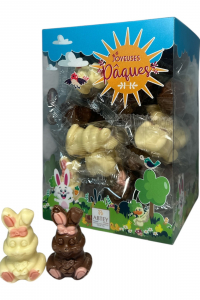Конфеты ABTEY Joyeuses Pagues из молочно- белого шоколада Пасхальные зайчики 42 шт 420 г (61104)
