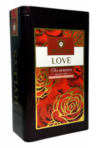 Чай Hyleys Love Кохання чорний цейлонський крупнолистовий з полуницею та журавлиною в металевій банці 80 г (60281)