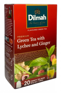 Чай Dilmah зелений зі смаком імбиру та Лічі 20 пакетиків (60520)