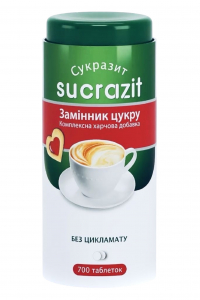 Заменитель сахара Sucrazit с подсластителем и без цикламата 700 таблеток (306)