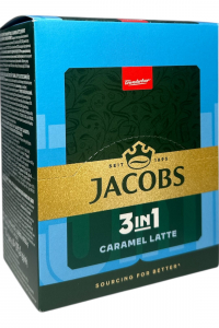 Кава Jacobs Caramel Latte 3в1 в стіках 24 х 12,3 г (463)