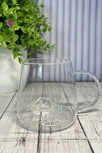 Чашка стеклянная Холодная гора 370 мл (59134)