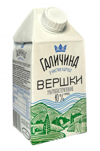 Сливки Premialle ультрапастеризованные 10% 505 мл (52838)
