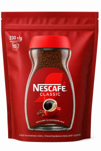 Кава Nescafe Classic розчинна гранульована 230 г в м'якій упаковці (61450)