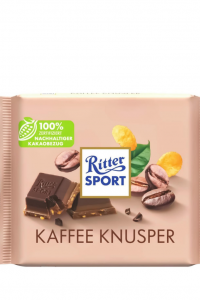 Шоколад Ritter Sport Kaffee Knusper з шматочками кукурядзяних пластівців 100 г (58222)