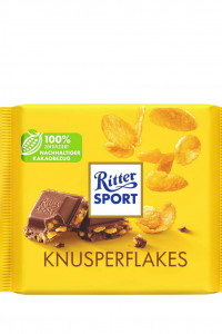 Шоколад Ritter Sport Knusperflakes молочный с кукурузными хлопьями 100г (57790)
